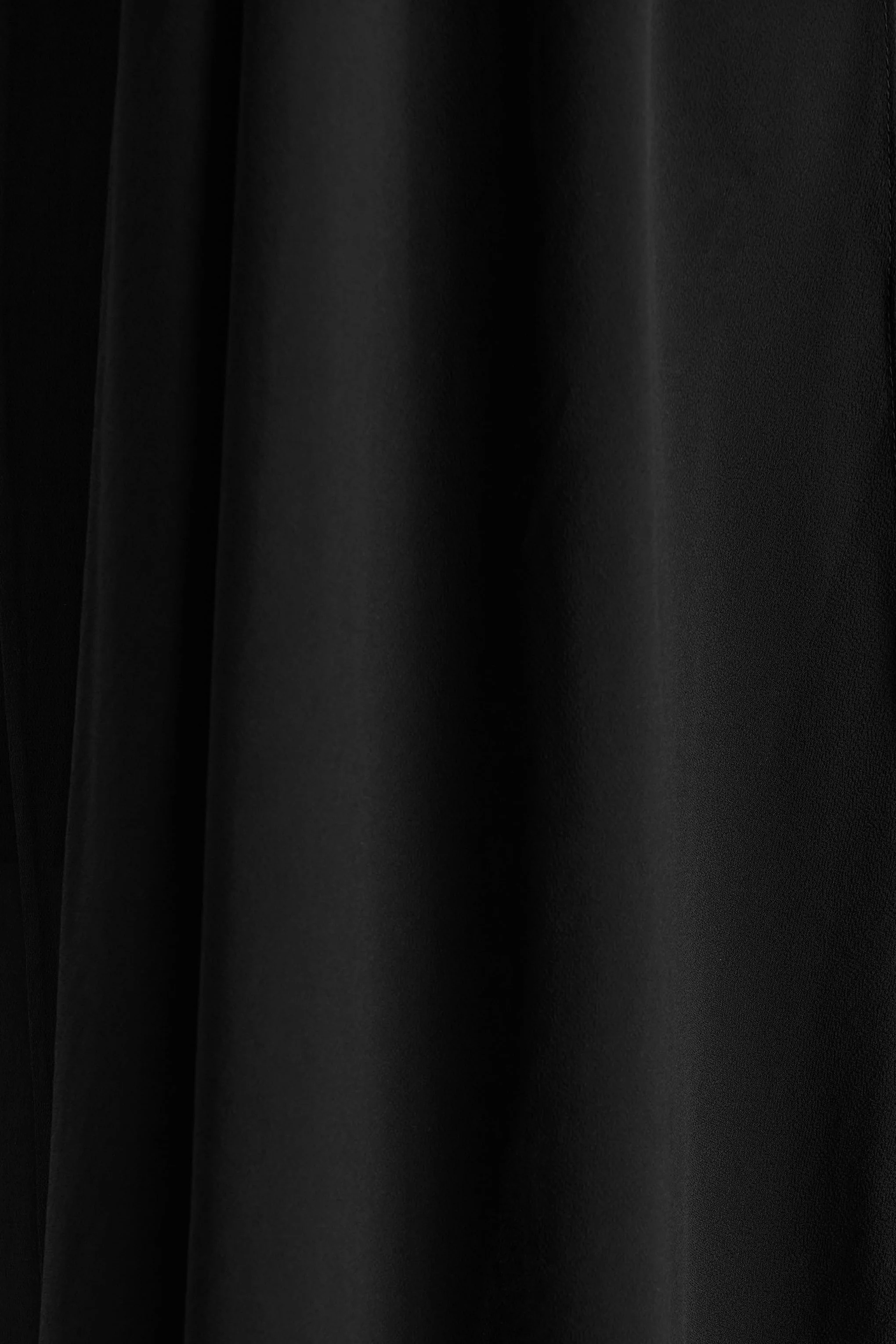 Unpredictable | Black High-Neck Maxi Dress With Back Cape Detail - Image 6